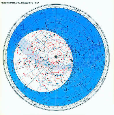 Карта звездного неба (подвижная)