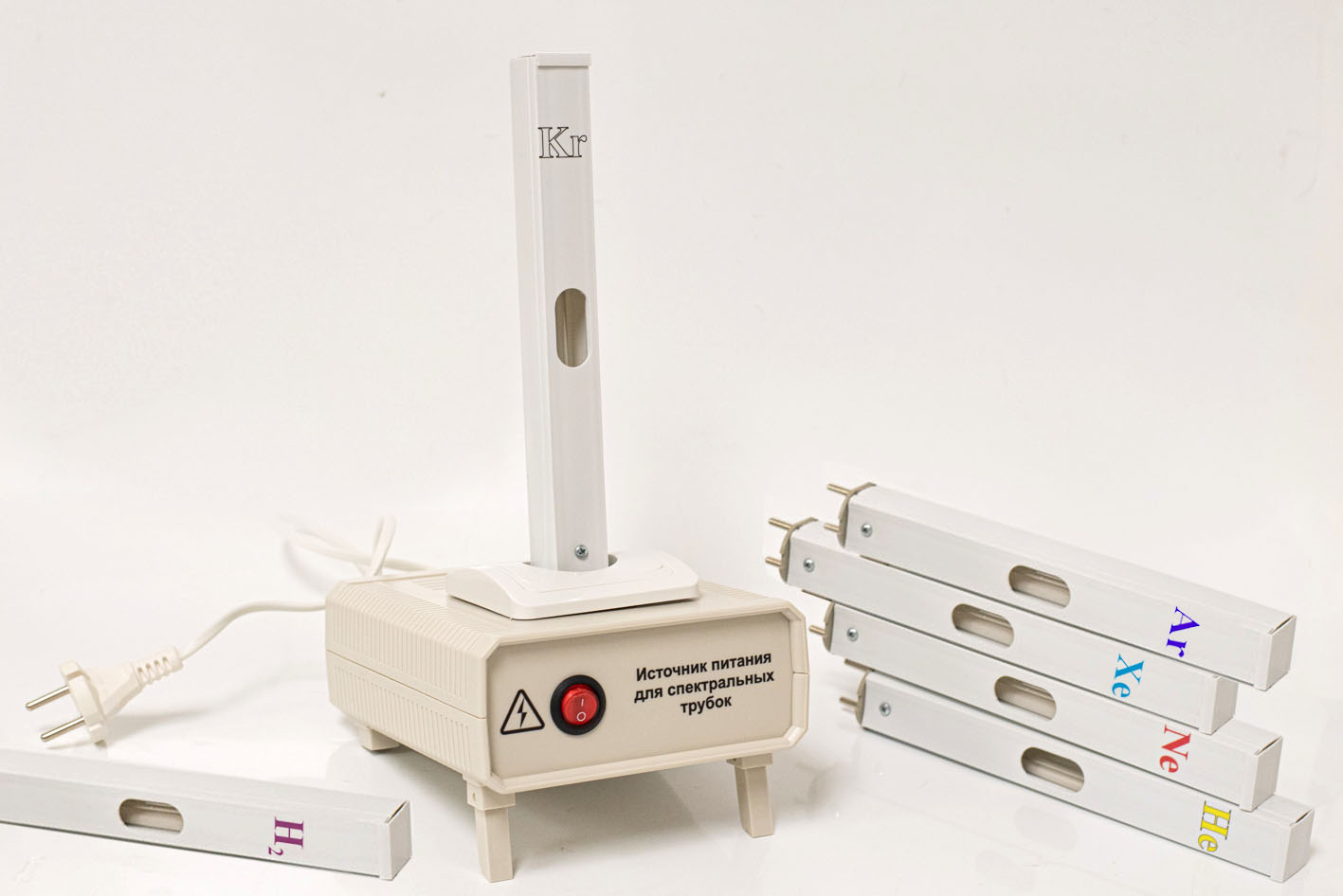 Набор спектральных трубок (6 шт.) с универсальным источником питания
